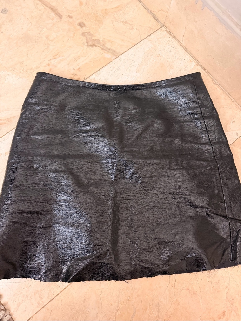 &other stories Black Faux Leather Mini Skirt - Women
